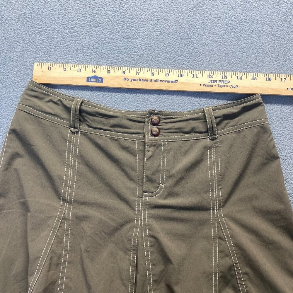 Athleta Whatever Tennis Mini Skort‎ Womens  Green Pleated Front Zip Fly Button - Picture 5 of 9